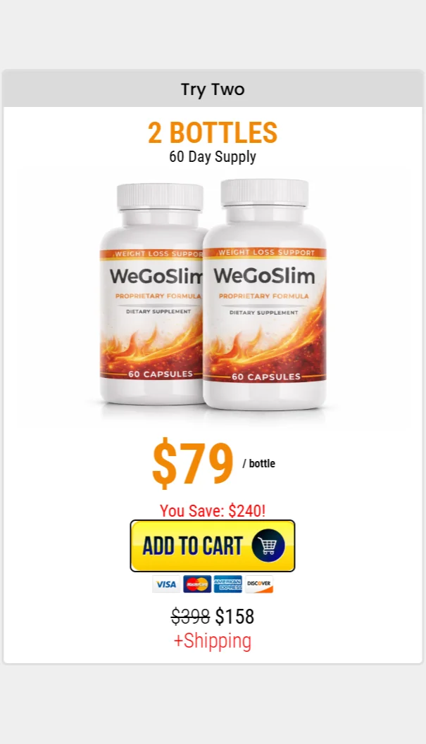 WeGoSlim™ 2 bottles pricing